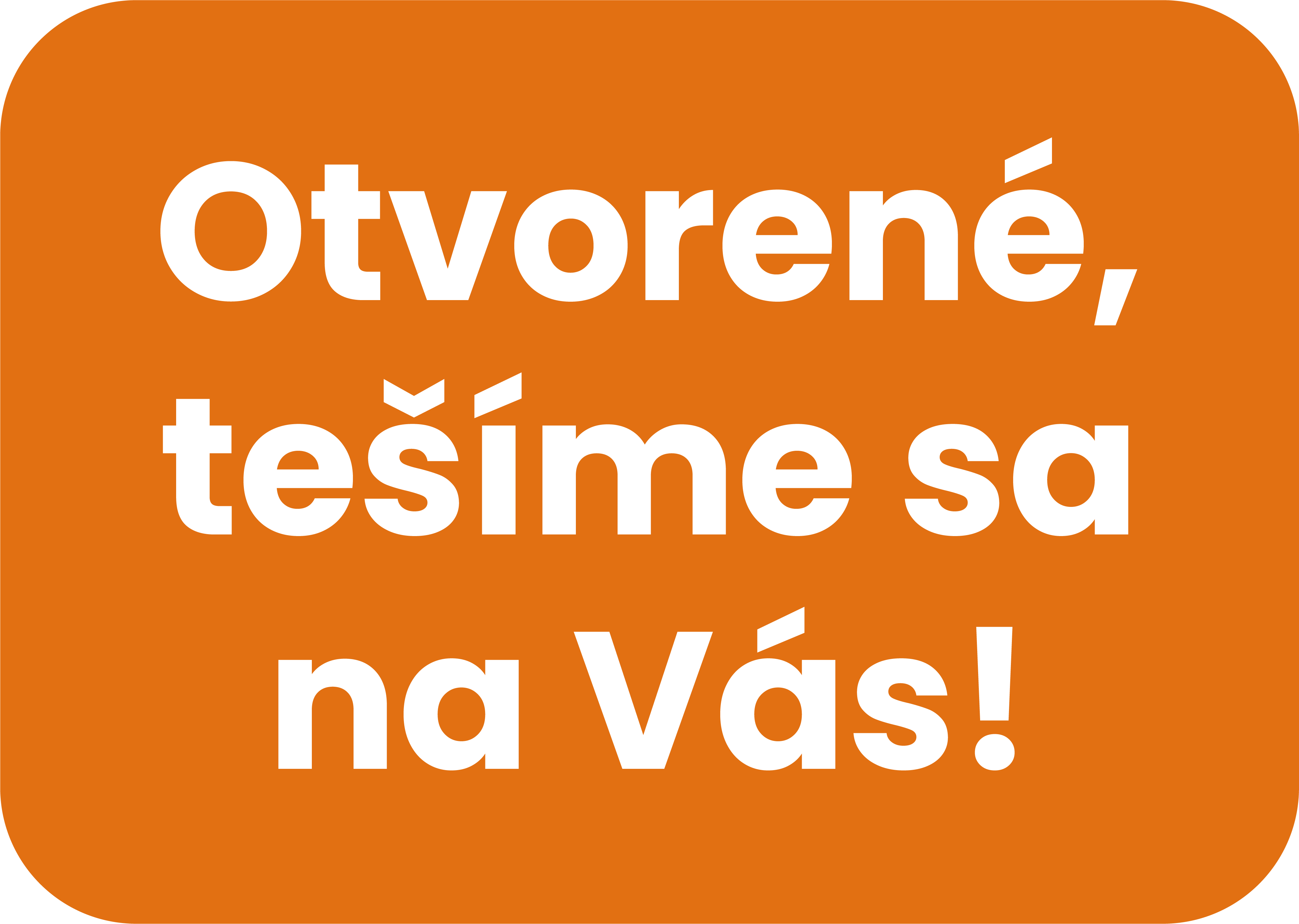 Otvorené, tešíme sa na vás