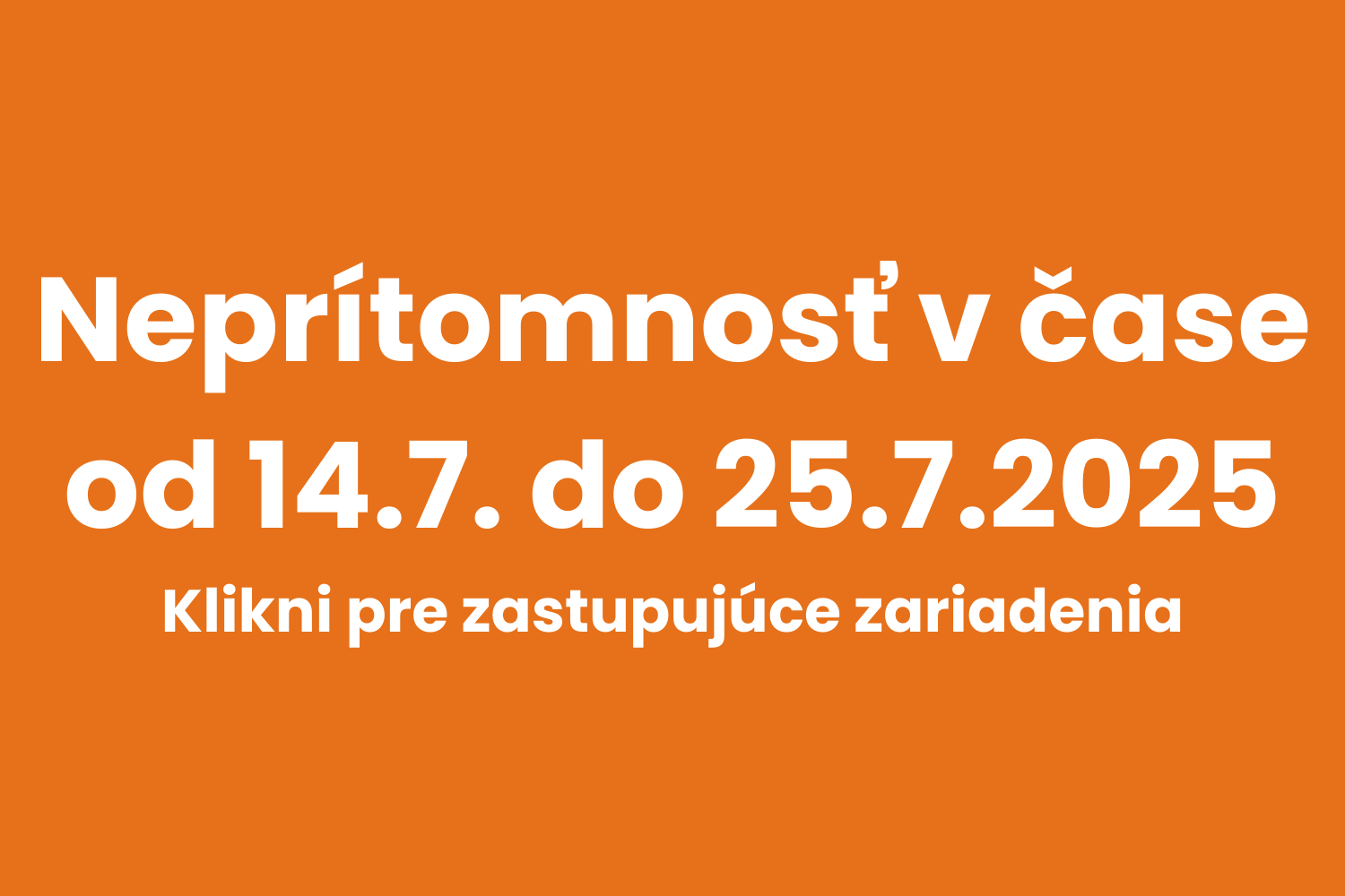 Otvorené, tešíme sa na vás